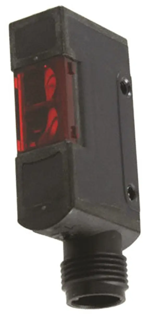Produktfoto 1 von Omron E3S Kubisch Optischer Sensor, Diffus, Bereich 10 mm → 200 mm, PNP Ausgang, M12-Steckverbinder,