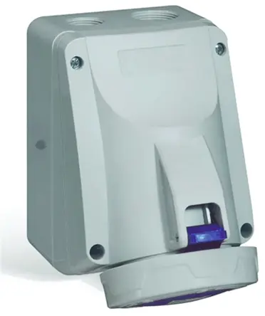 Produktfoto 1 von Legrand P17 Tempra Pro Leistungssteckverbinder Blau, 230V / 32A, Wand IP66, IP67