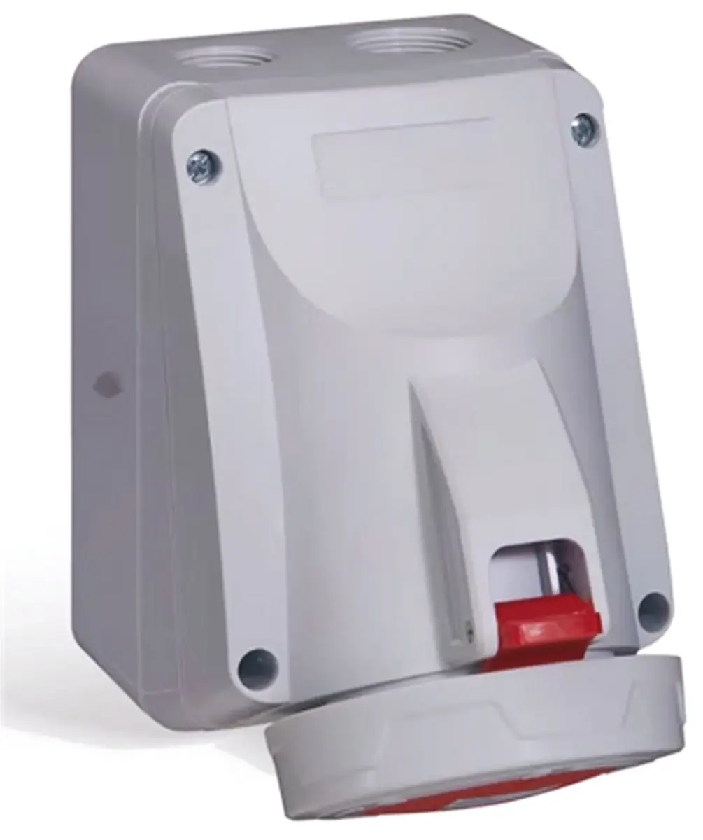 Produktfoto 1 von Legrand P17 Tempra Pro Leistungssteckverbinder Rot, 415V / 32A, Wand IP66, IP67