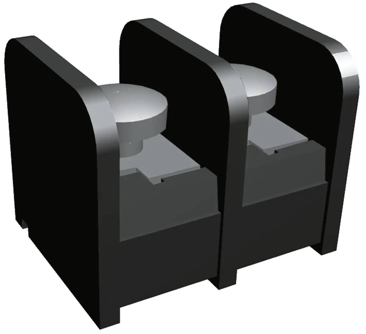 Produktfoto 1 von TE Connectivity Doppelter Barrierestreifen Gerade Kupferlegierung 1-reihig 20A, Raster 9.53 mm, 300V 6-32 Zinn