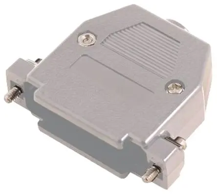 MH Connectors MHCCOV D-Sub-Gehäuse Gerade, 25-polig, D: D-Sub-Gehäuse Zugentlastung, Grau, Größe B, aus ABS