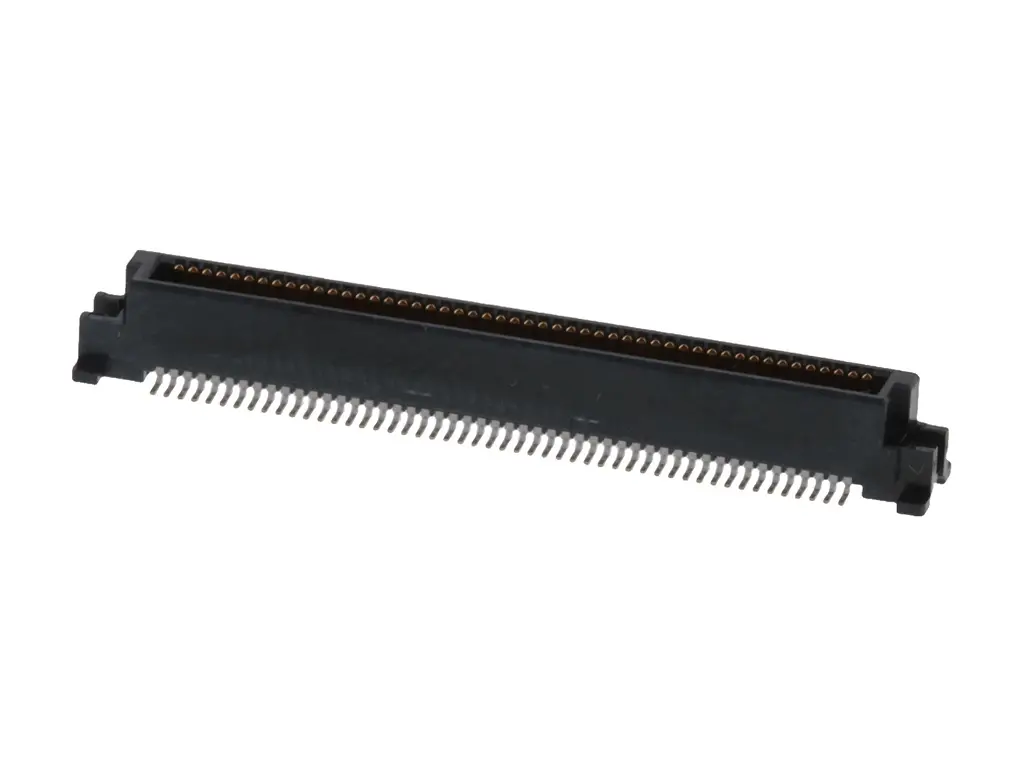 Produktfoto 1 von Molex SlimStack Leiterplattenleiste Gerade, 100-polig / 2-reihig, Raster 0.64 mm Raster Oberfläche, Platine-Platine,
