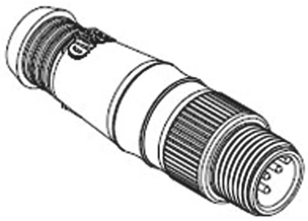 Produktfoto 1 von Molex 130039 M12 Rundsteckverbinder Stecker 5-polig Stecker 4A Kabel IP40