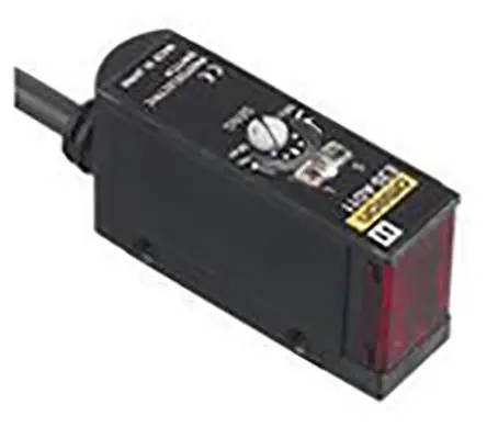 Produktfoto 1 von Omron E3S Kubisch Optischer Sensor, Diffus, NPN Ausgang, Draht