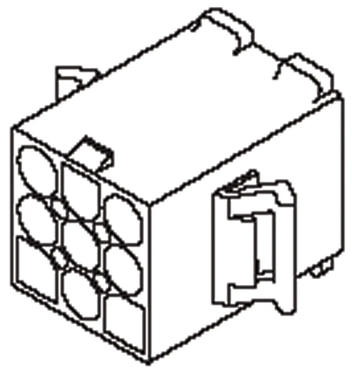 Produktfoto 1 von Molex STANDARD 0.093 in Stecker Steckverbindergehäuse 6.7 mm, 6-polig / 2-reihig Gerade, Oberfläche