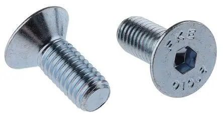 Produktfoto 1 von RS PRO Innensechskant Senkkopf Innensechskantschraube, Stahl Glanzzink, M6, M6 50 mm