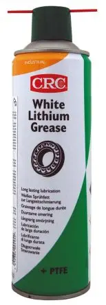 Produktfoto 1 von CRC White Lithium Grease Lithium Schmierfett Weiß -18 °C bis 177 °C, Zerstäuber 650 ml / 500 ml