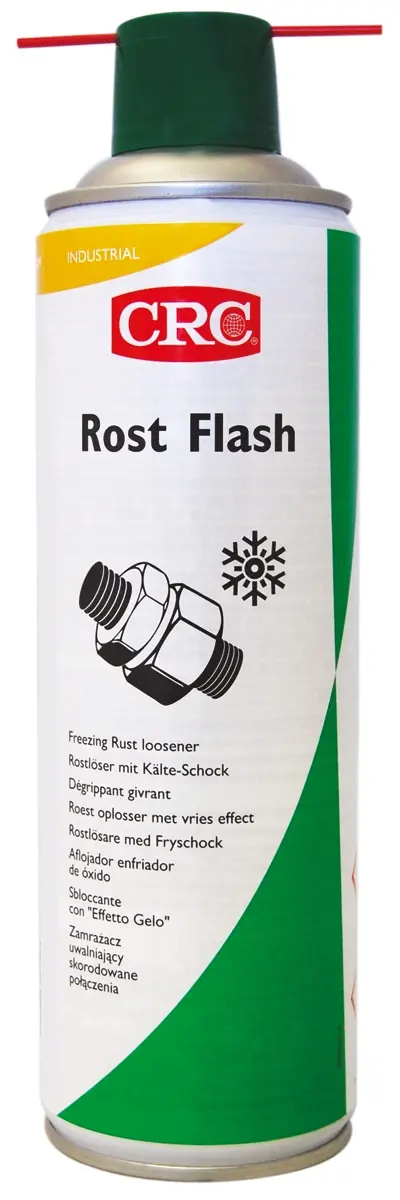 Produktfoto 1 von CRC ROST FLASH Hocheffektiver Rostlöser Mehrzweckschmiermittel, Zerstäuber 650 ml / 500 ml