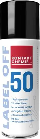 Produktfoto 1 von Kontakt Chemie LABEL OFF 50 Etikettentferner entfernt Etikettenkleber, Kaugummi, Teer, Holzharz, Klebstoff 200 ml
