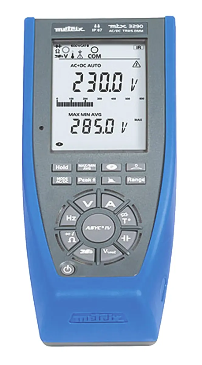 Produktfoto 1 von Metrix Tragbar Digital Multimeter Echteffektivwert, CAT III, CAT IV