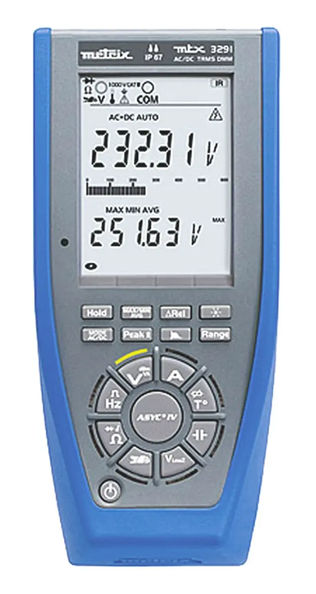 Produktfoto 1 von Metrix MTX 3291 Tragbar Digital Multimeter Echteffektivwert, CAT III, CAT IV