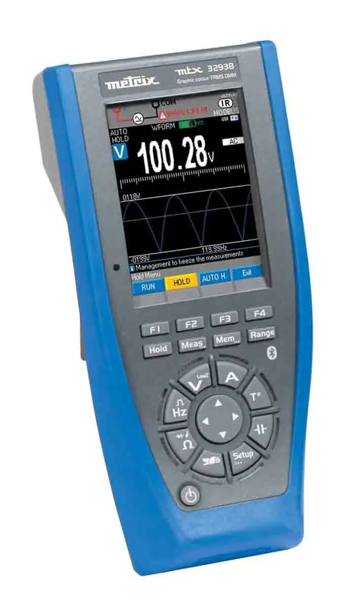 Produktfoto 1 von Metrix Tragbar Digital Multimeter Echteffektivwert, CAT IV, CAT III