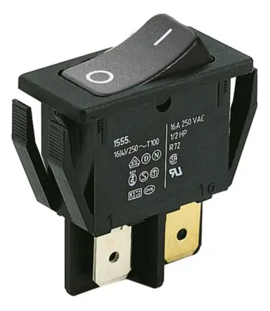 Produktfoto 1 von Marquardt Panel Wippschalter DPST Ein-Neutral-Ein Ein-Aus, 16A, IP40
