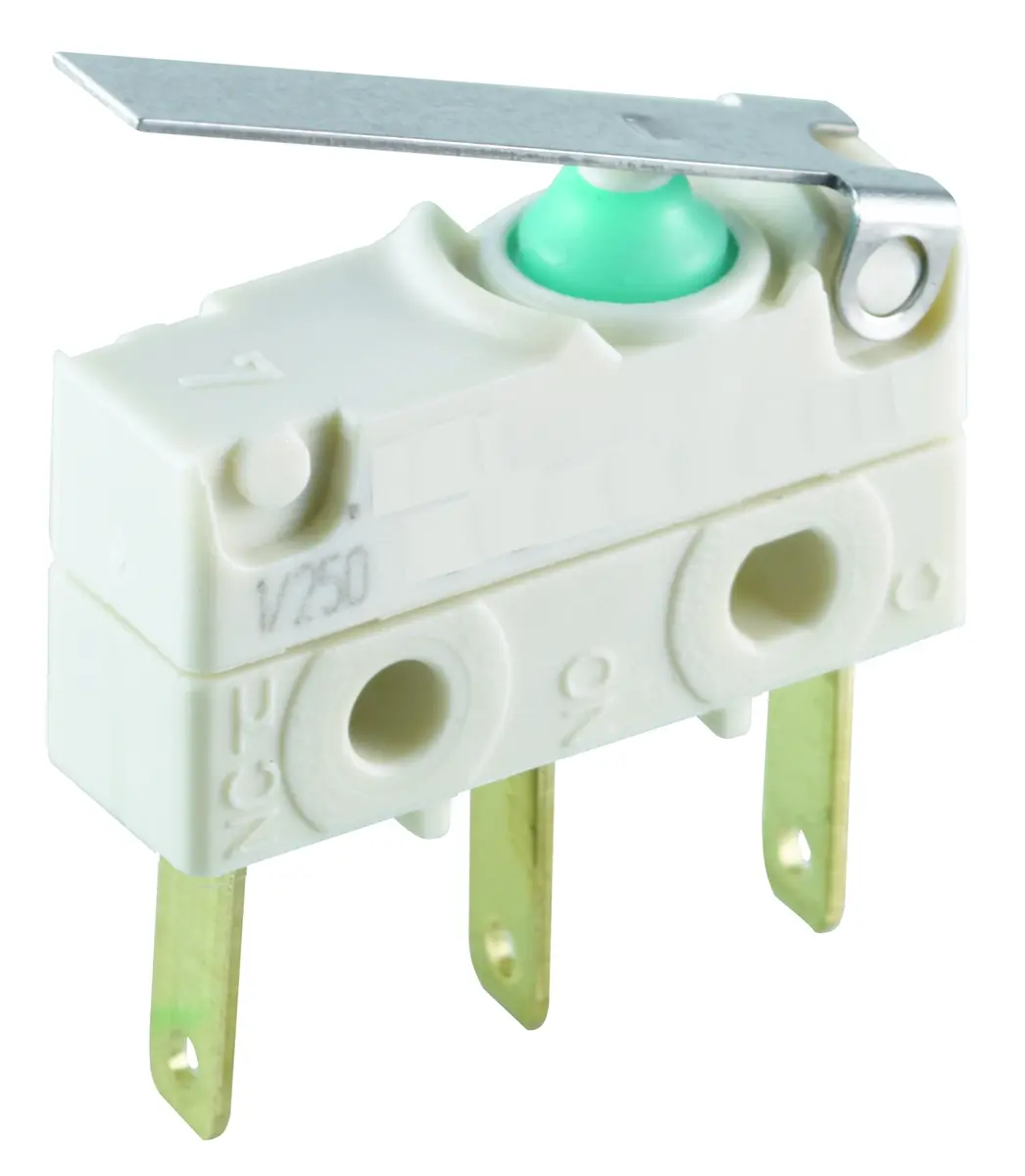 Marquardt Mikroschalter Hebel-Betätiger Schnellverbindung, 6 A @ 250 V ac, 1-poliger Wechsler IP 67 ≤0,9 N -40°C -