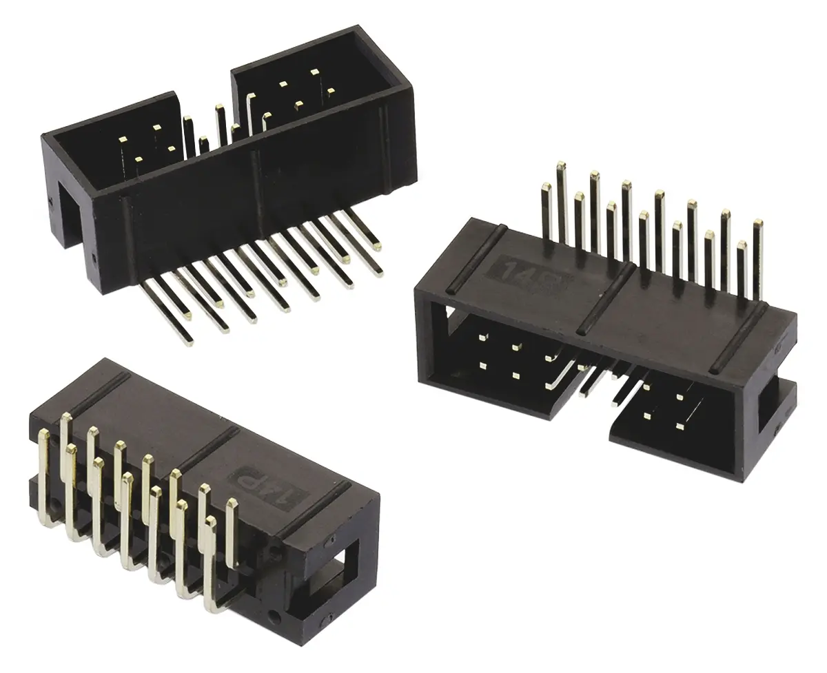Wurth Elektronik WR-BHD Leiterplattenleiste gewinkelt, 6-polig / 2-reihig, Raster 2.54 mm Raster Durchsteckmontage,