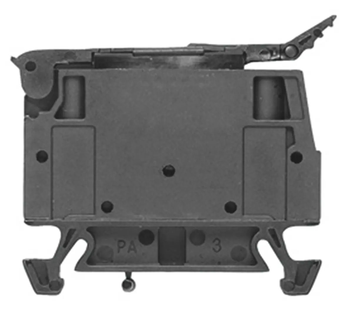 Produktfoto 1 von Weidmüller W Reihenklemme mit Sicherungshalter 1 Schwarz, 4 mm², 150 V ac/dc Schraubbefestigung Abgesichert