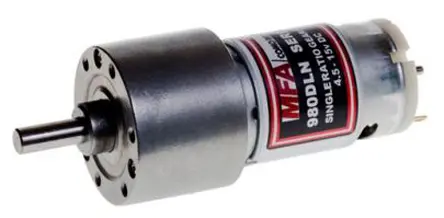 Produktfoto 1 von RS PRO 980DLN Bürsten-Getriebemotor DC-Getriebemotor, 4.5/12 V / 7 W, 7300 rpm, Wellen-Ø 6 mm, 35 mm x 71.4 mm x 15 mm