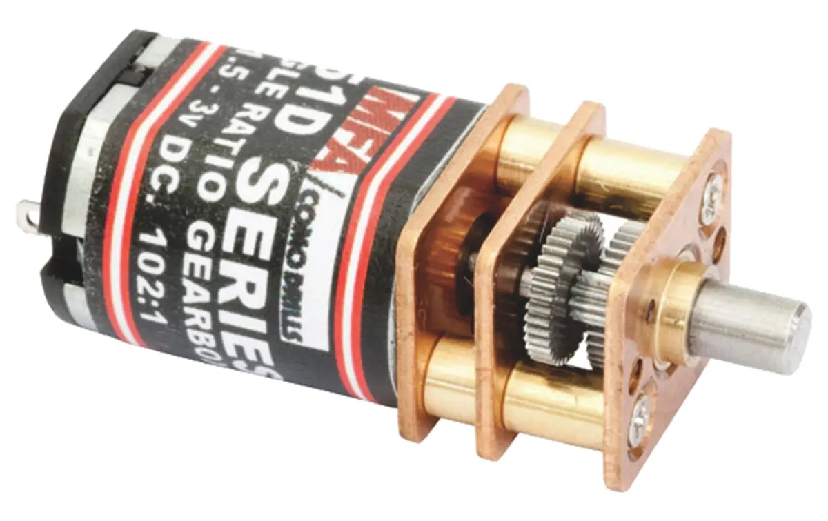 Produktfoto 1 von RS PRO 951D Bürsten-Getriebemotor DC-Getriebemotor 10:1, 6 V / 0.46 W, 1800 rpm, Wellen-Ø 3 mm, 12 mm x 24.25 mm x 4 mm
