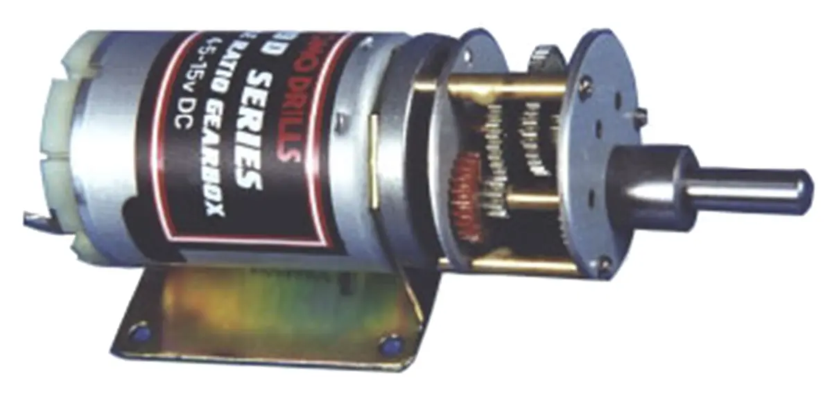 Produktfoto 1 von RS PRO 940D Bürsten-Getriebemotor DC-Getriebemotor bis 59 Ncm 100:1, 12 V / 7 W, 73 rpm, Wellen-Ø 6 mm, 32 mm x 79.5 mm