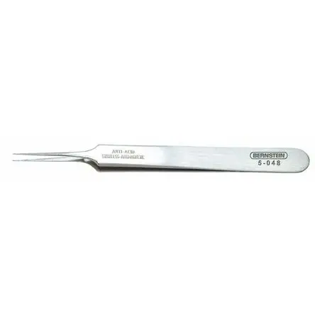 Produktfoto 1 von Bernstein Edelstahl Pinzette, 110 mm Gerade, Spitze , Spitze Spitz Antimagnetisch