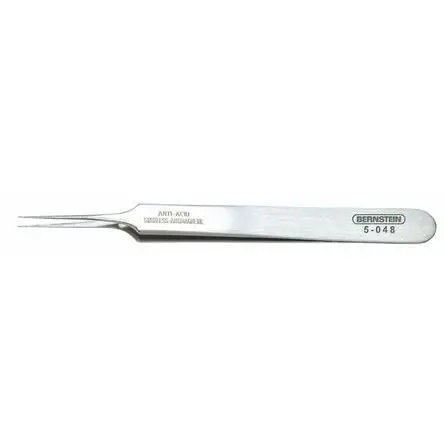 Bernstein Edelstahl Pinzette, 110mm, Spitze Spitz Antimagnetisch 1-teilig ESD-Sicherheit