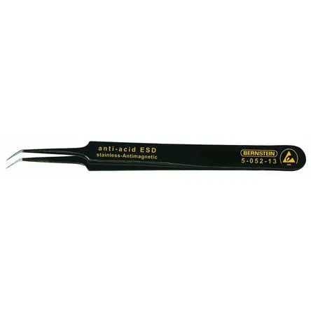 Bernstein Edelstahl Pinzette, 110mm, Spitze Spitz Antimagnetisch 1-teilig ESD-Sicherheit