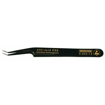 Produktfoto 1 von Bernstein Edelstahl Pinzette, 110mm, Spitze Schräg Antimagnetisch 1-teilig ESD-Sicherheit