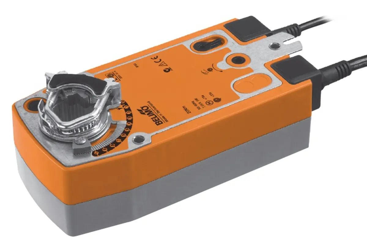 Produktfoto 1 von Belimo 4 m² Drosselklappenantrieb, 20 Nm Hilfsschalter integriert, Offen/Geschlossen, 7 W, 21.6 to 137.5 V ac, 264 V