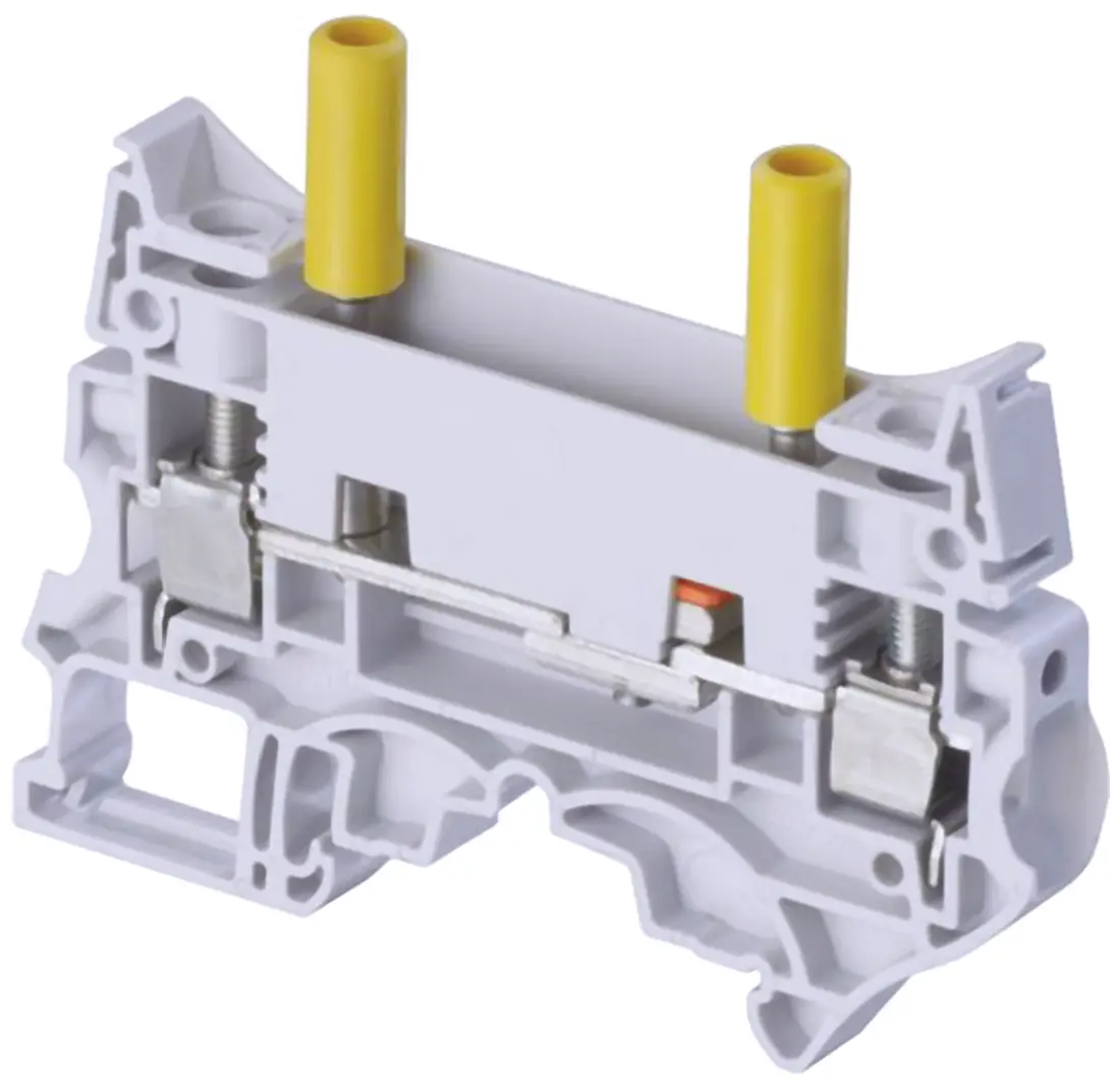 Entrelec SNK Prüftrennklemmenblock 1 Grau, 10 mm², 630 V ac Schraubbefestigung