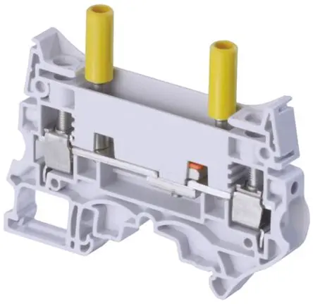 Produktfoto 1 von Entrelec SNK Prüftrennklemmenblock 1 Grau, 10mm², 630V ac Schraubbefestigung