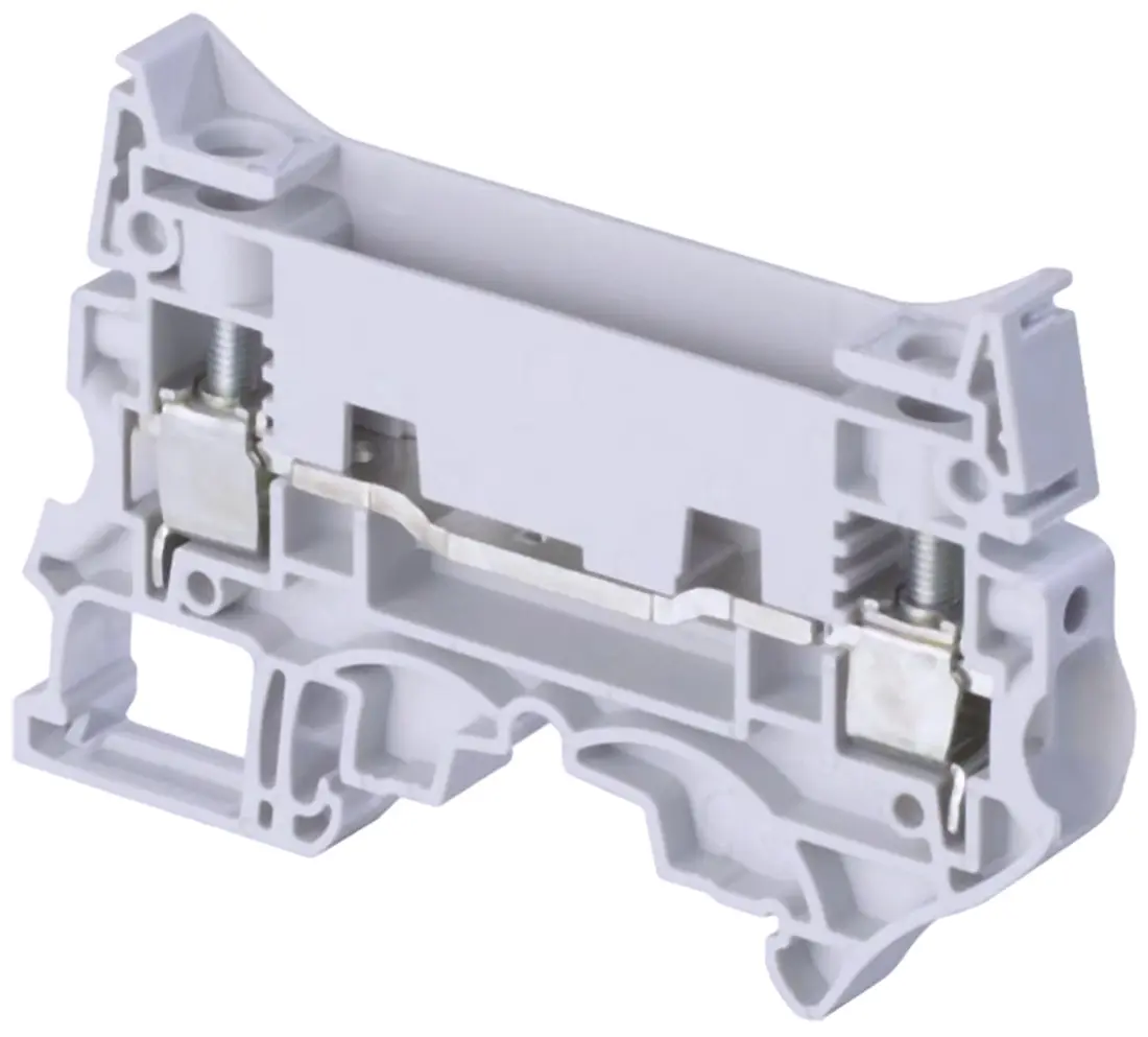 Produktfoto 1 von Entrelec SNK Erdungsblock 1 Grau, 10 mm², 630 V ac Schraubbefestigung