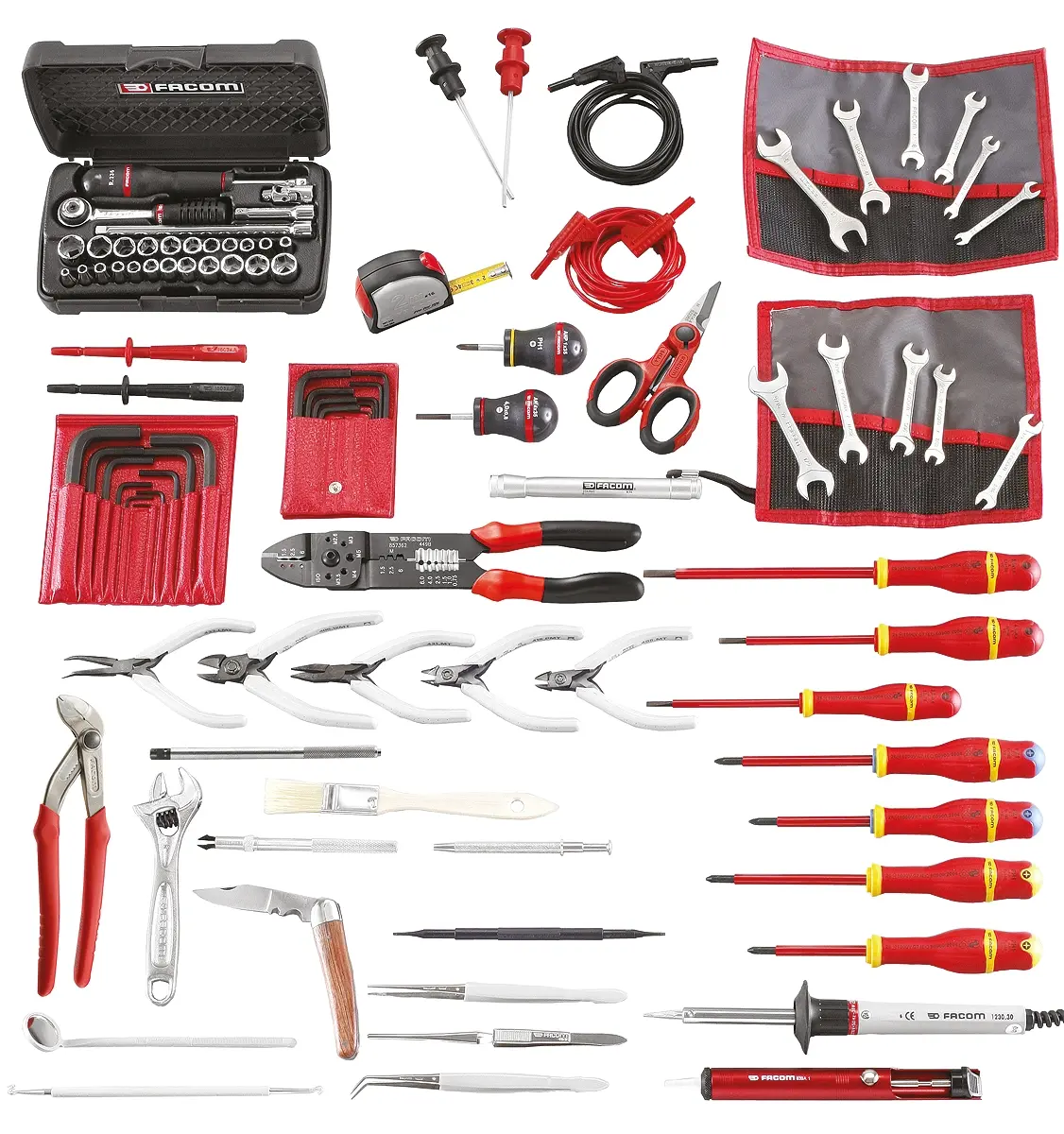 Produktfoto 1 von Facom Elektriker Werkzeugsatz, Tasche 100-teilig