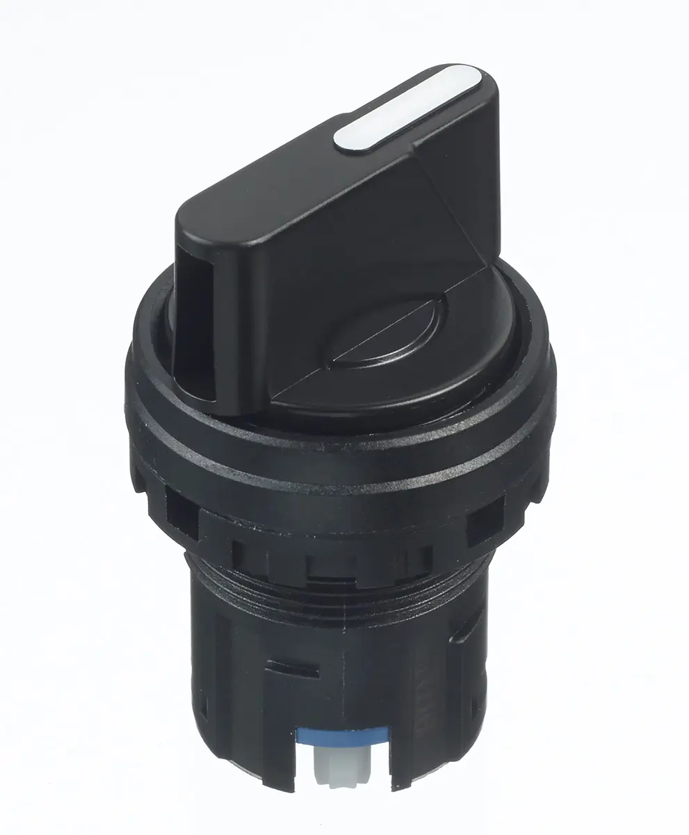 Produktfoto 1 von Idec IDEC HW Wählschalterkopf Schwarz 2-Positionen 22mm Standardgriff Rastend