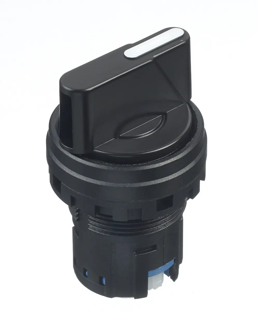 Produktfoto 1 von Idec IDEC HW Wählschalterkopf Schwarz 3-Positionen 22mm Standardgriff Rastend