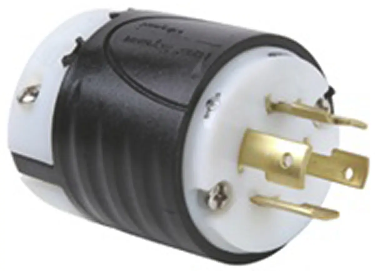 Produktfoto 1 von PASS & SEYMOUR Netzstecker Kabel 20A, 4, NEMA L16-20P Nylon, 480V Weiß, Schwarz Schraubbefestigung, für USA