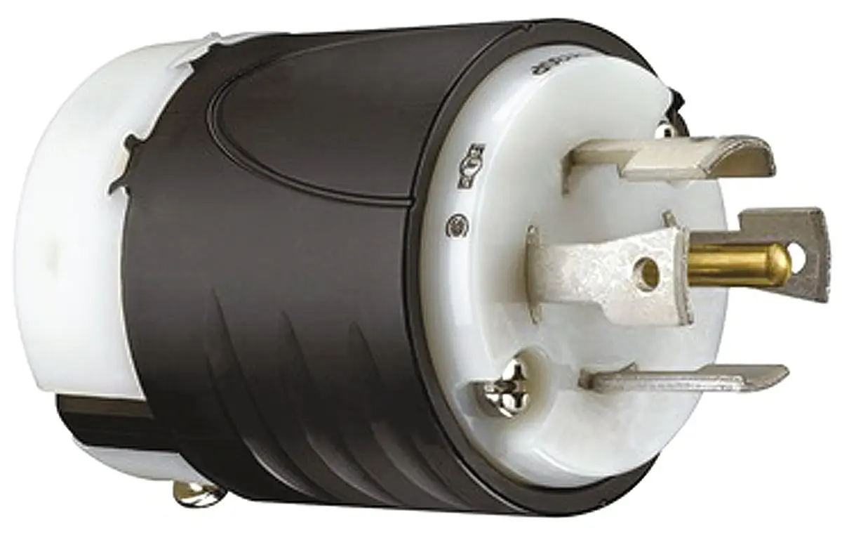 Produktfoto 1 von PASS & SEYMOUR Netzstecker Kabel 30A, 2, NEMA L21-30P Nylon, 120V, 280 V Schwarz, Weiß Schraubbefestigung, für USA