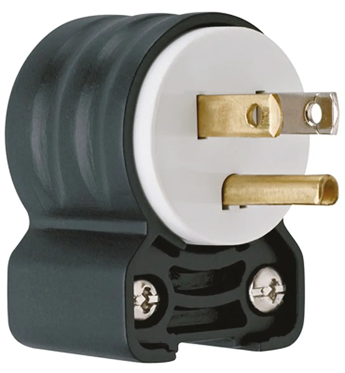 Produktfoto 1 von PASS & SEYMOUR Netzstecker Kabel 15A, 2+E, NEMA 5-15P Nylon, 125V Weiß, Schwarz Schraubbefestigung, für USA