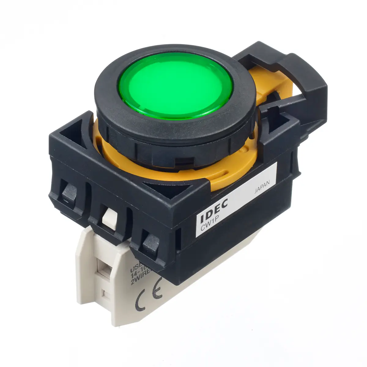 Produktfoto 1 von Idec CW Druckschalter Ø 22 mm Grün, IP66