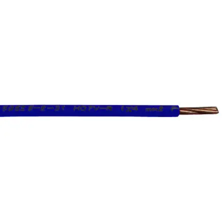 Produktfoto 1 von RS PRO H07V-R Einzeladerleitung 16 mm², 6 AWG 100m Blau PVC isoliert Ø 6.4 → 7.8mm 7 / 1,69 mm Litzen