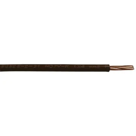 Produktfoto 1 von RS PRO H07V-R Einzeladerleitung 10 mm², 8 AWG 100m Schwarz PVC isoliert Ø 5.6 → 6.7mm 7 / 1,34 mm Litzen