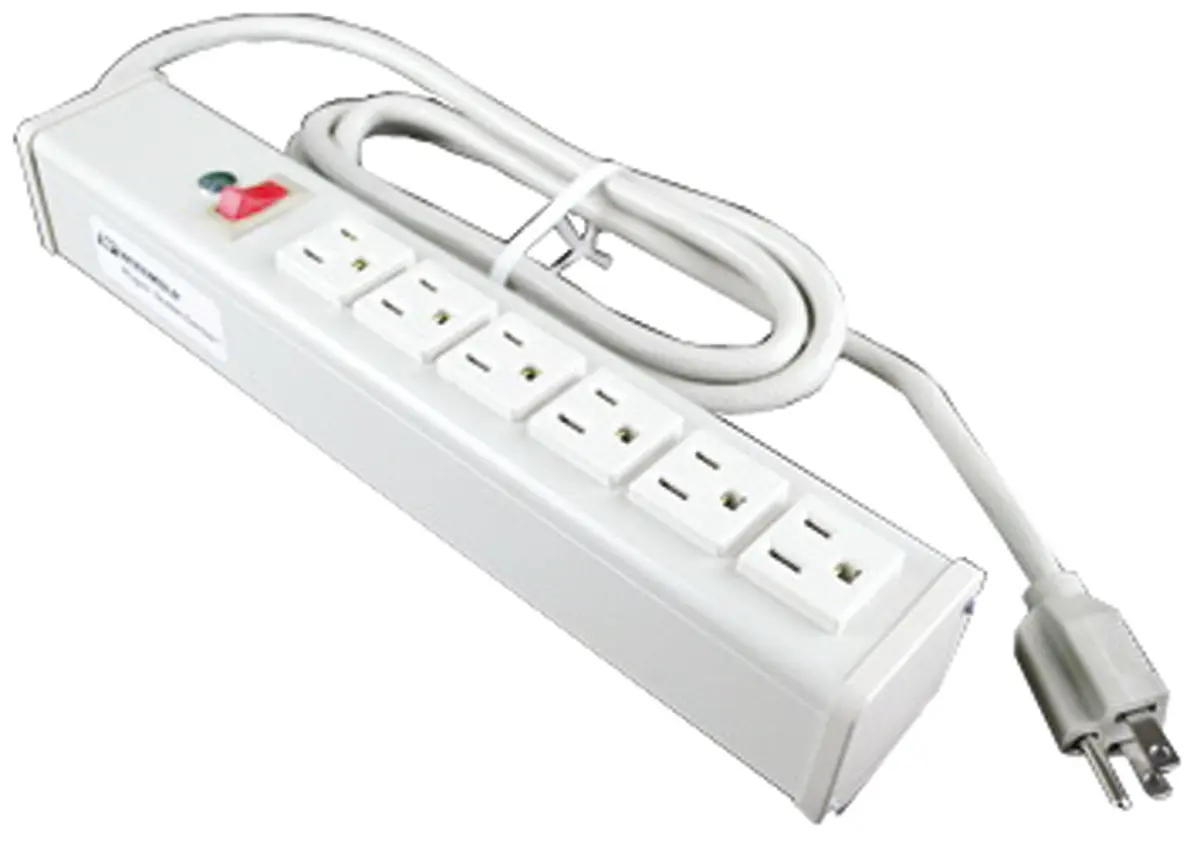Produktfoto 1 von Wiremold Verlängerungskabel, 4.6 m, 6-fach Überspannungsschutz, NEMA 5-15R 120V