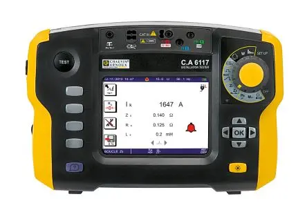 Produktfoto 1 von Chauvin Arnoux CA 6117 Multifunktionsprüfgerät Phase auf Neutral, Leitung zur Erdung, Phase auf Phase, Phase-zu-Erde