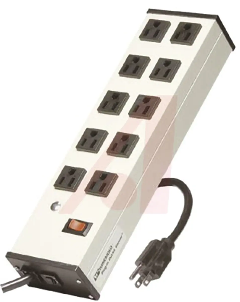 Produktfoto 1 von Wiremold Verlängerungskabel, 4.6m, 8-fach Schaltbar, NEMA 5-15R Mit Leitung 120 V