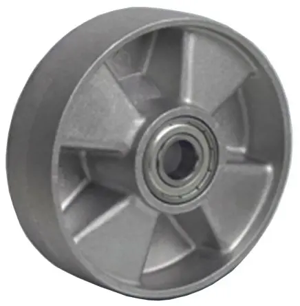 Produktfoto 1 von LAG Rollwagenrolle Grau, Mat. Aluminium, 250 kg Ø 100 mm, B. 50 mm