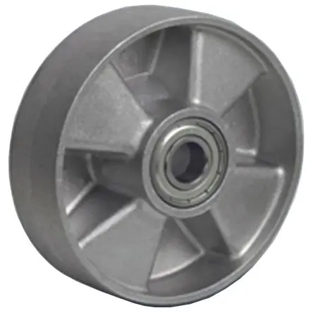 Produktfoto 1 von LAG Rollwagenrolle Grau, Mat. Aluminium, 500 kg Ø 175 mm, B. 50 mm