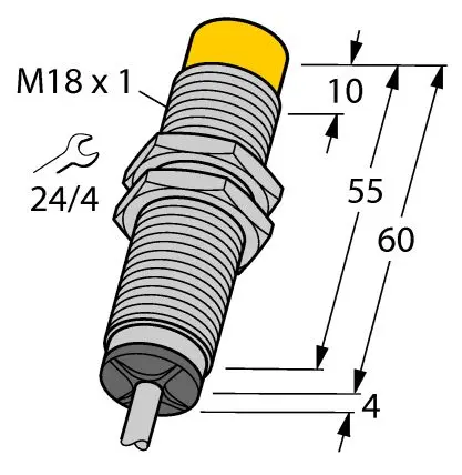 Produktfoto 1 von Turck NI 8 M18 Induktiver Näherungssensor, Gewinderohr Analog 8 mm, IP67 30 V dc