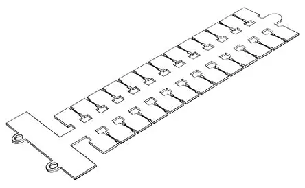 Produktfoto 1 von Entrelec M-W8 Polyamid Unbeschriftetes Bezeichnungsschild