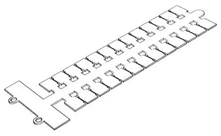 Produktfoto 1 von Entrelec M-W8 Polyamid Unbeschriftetes Bezeichnungsschild