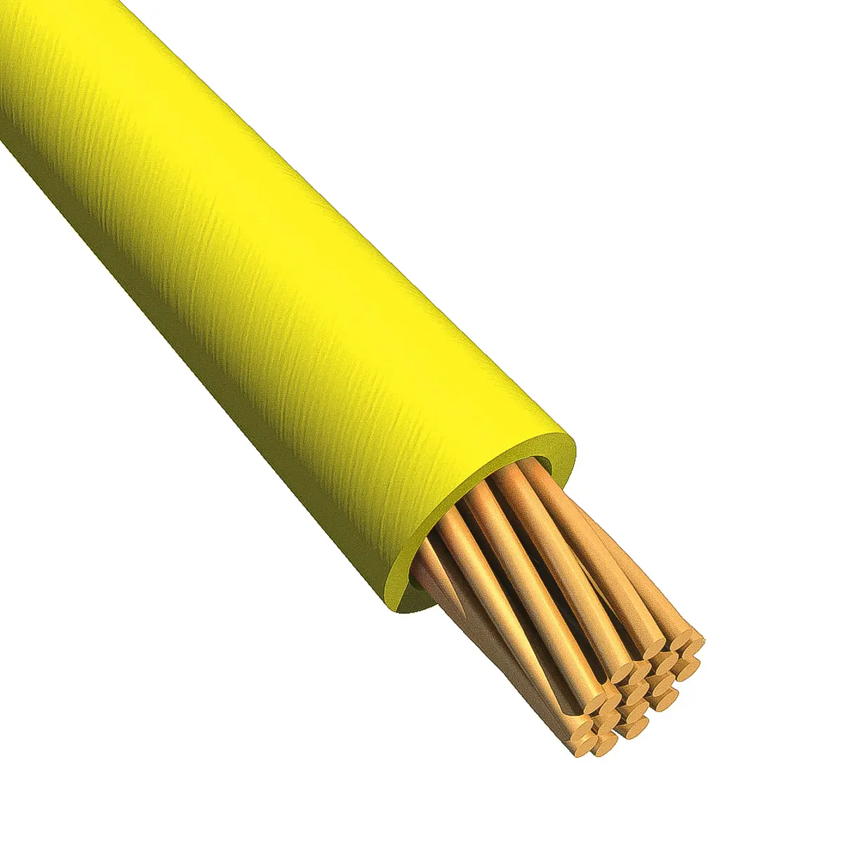 Produktfoto 1 von Alpha Wire Ecogen Ecowire Schaltdraht 1.3 mm², 16 AWG 305 m Gelb Ø 2.06 mm 26 Litzen Modifizierter Polyphenylen-Ether,