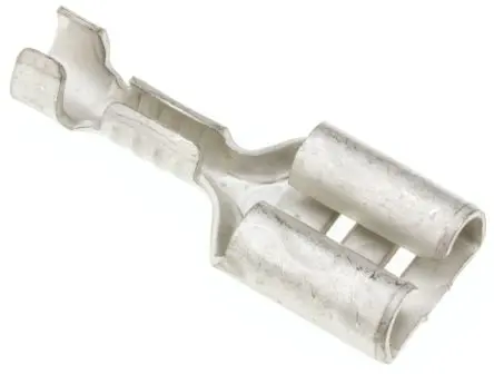 Produktfoto 1 von JST LTO Flachsteckhülse, Silber, Unisoliert, 6.3 x 0.8 mm, Buchse, 20 AWG min, 18 AWG